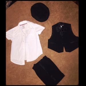 Boys 2T 3 piece suit with cap
